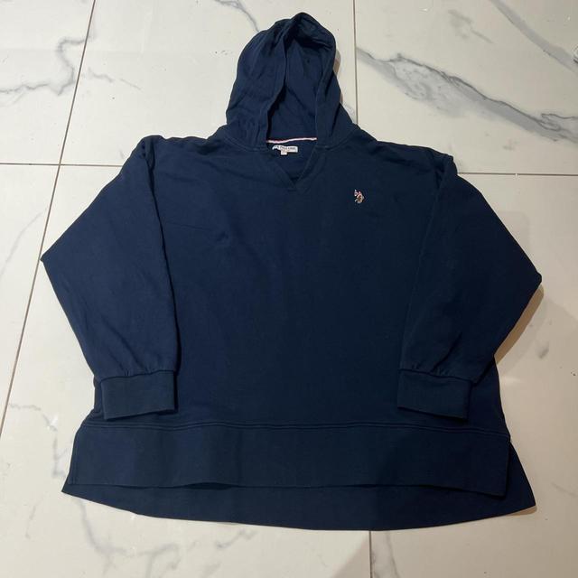 U.S. Polo Assn. Women's Hoodie - Navy/Blue - L on Productcaster.