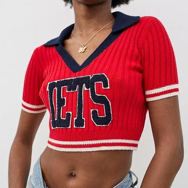 Urban Outfitters Women's Crop top - Red - 8 on Productcaster.