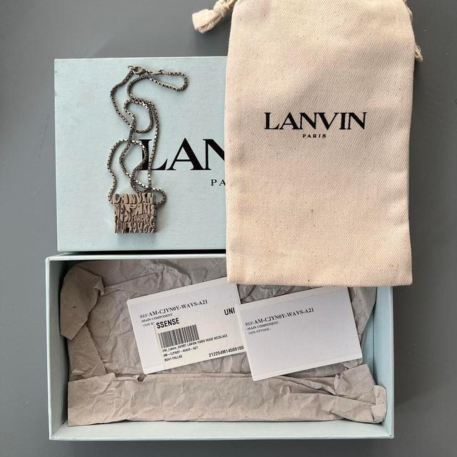 Lanvin Men's Necklace - Silver on Productcaster.