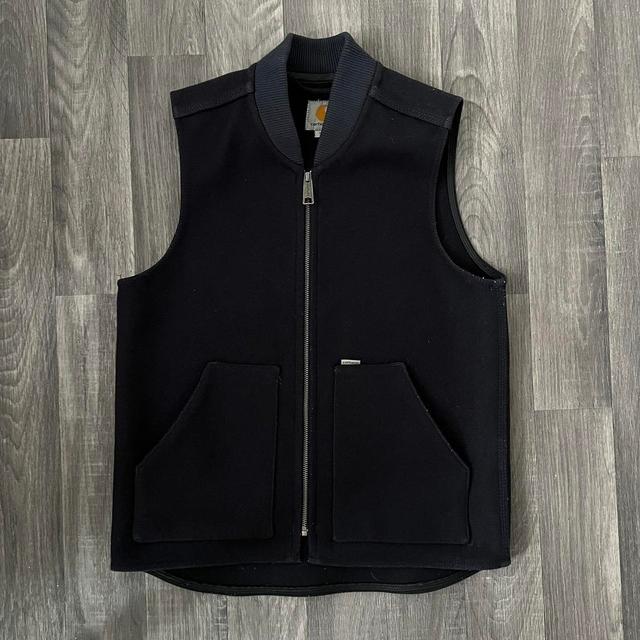 Carhartt WIP Men's Gilet - Navy - S on Productcaster.