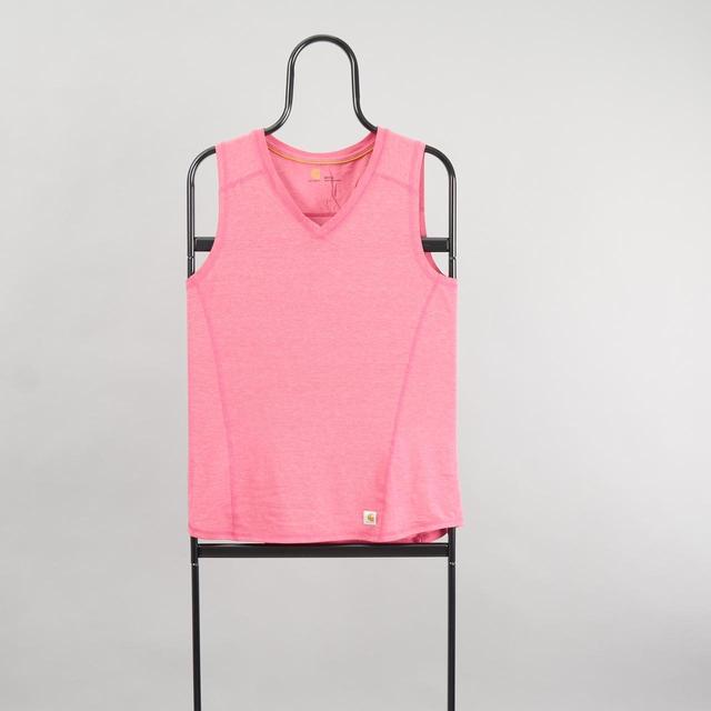 Carhartt Women's T-shirt - Pink - M on Productcaster.