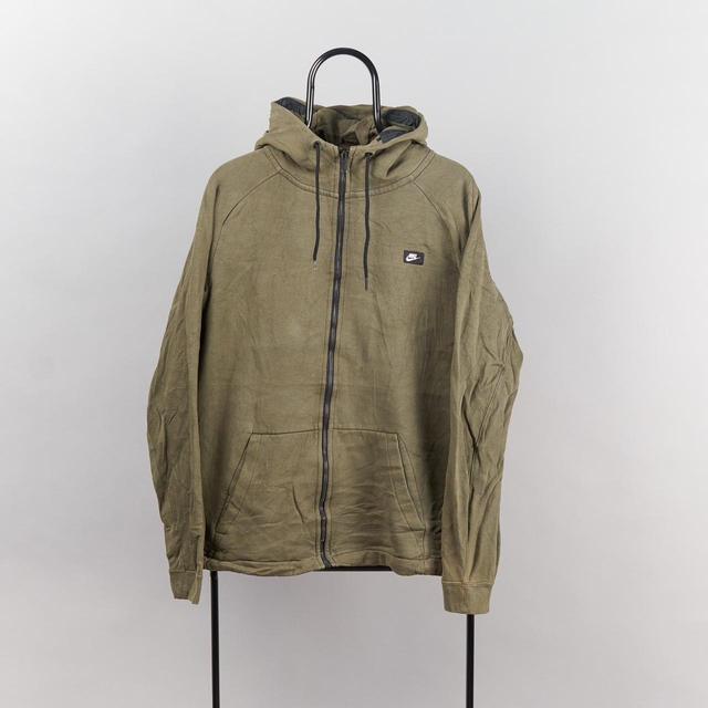 Nike Men's Hoodie - Green - L on Productcaster.