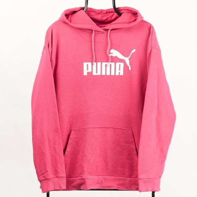 Puma Women's Hoodie - Pink - M on Productcaster.