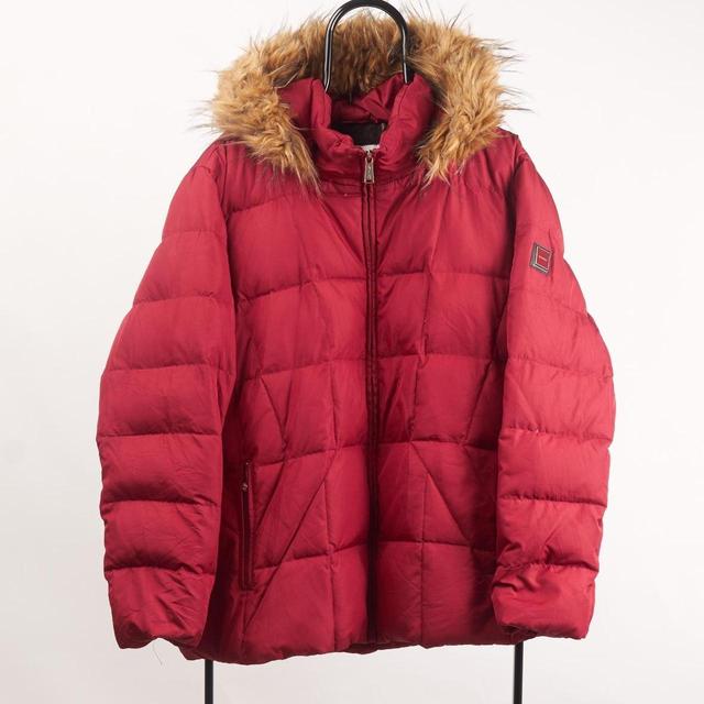 Calvin Klein Women's Puffer Jacket - Red - XXL on Productcaster.