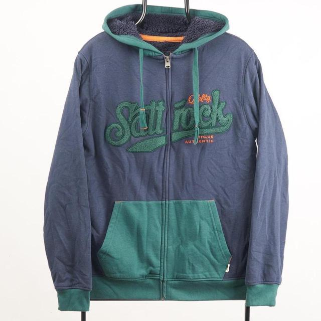 Saltrock Men's Hoodie - Blue/Green - S on Productcaster.