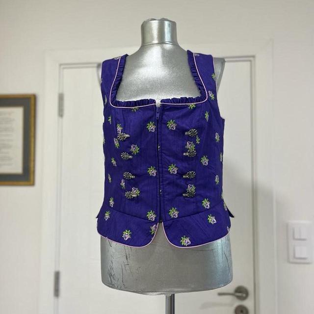 Vintage Women's Corset - Purple - M on Productcaster.