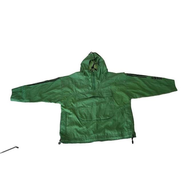 Adidas Men's Windbreaker Jacket - Green - M on Productcaster.