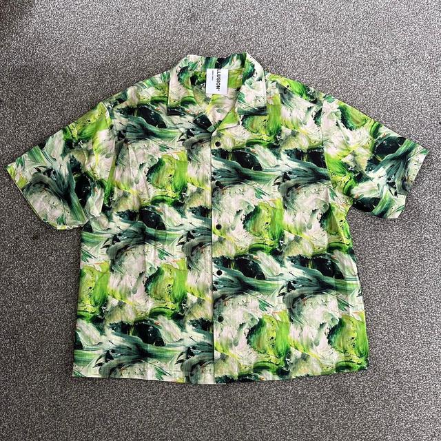 Collusion Men's Shirt - Green - S on Productcaster.