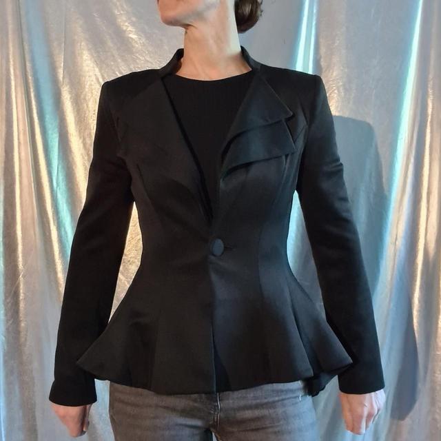 Preloved Women's Blazer Jacket - Black - UK 10 on Productcaster.