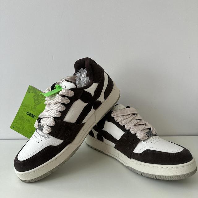 Men's Trainers - Brown/White - UK 10.5 on Productcaster.