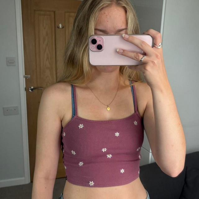 Pull&Bear Women's Crop top - Purple - S on Productcaster.