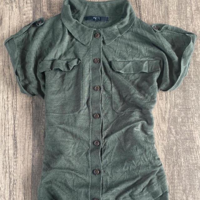 Next Women's Blouse - Green/Khaki - 6 on Productcaster.