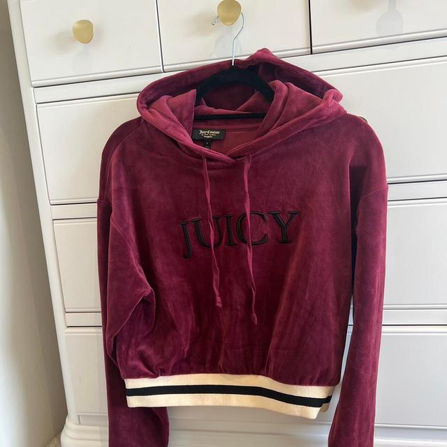 Juicy Couture Women's Hoodie - Burgundy - S on Productcaster.