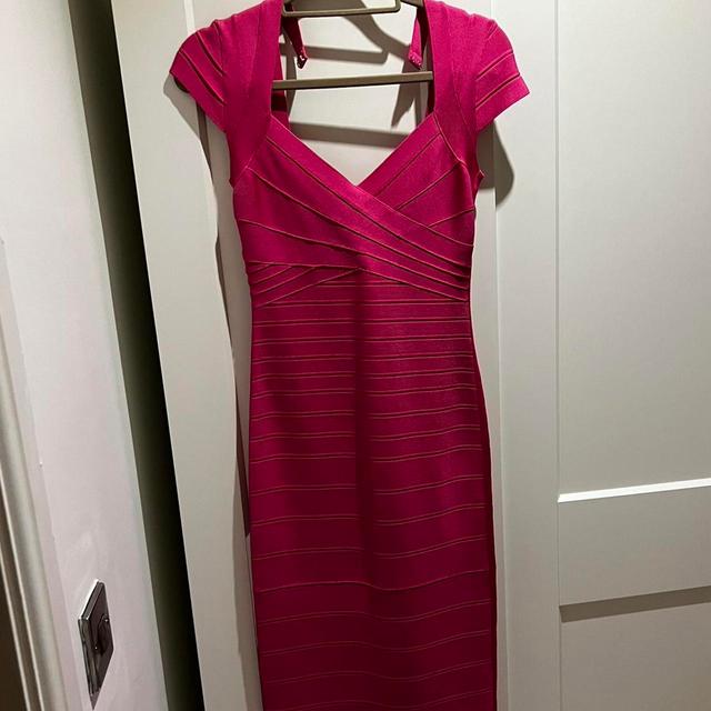 Hervé Leger Women's Maxi Dress - Pink - M on Productcaster.