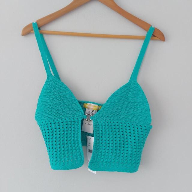 Urban Outfitters Women's Crop top - Blue - M on Productcaster.