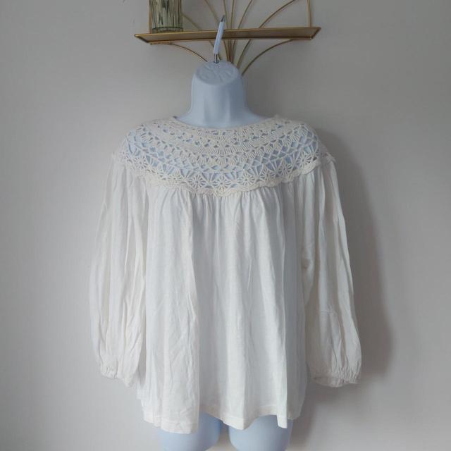 Anthropologie Women's Blouse - White - M on Productcaster.