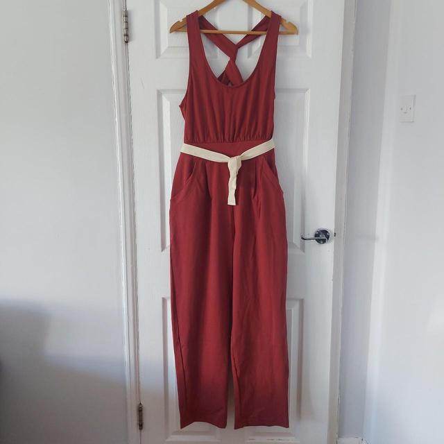 Free People Women's Jumpsuit - Burgundy - M on Productcaster.