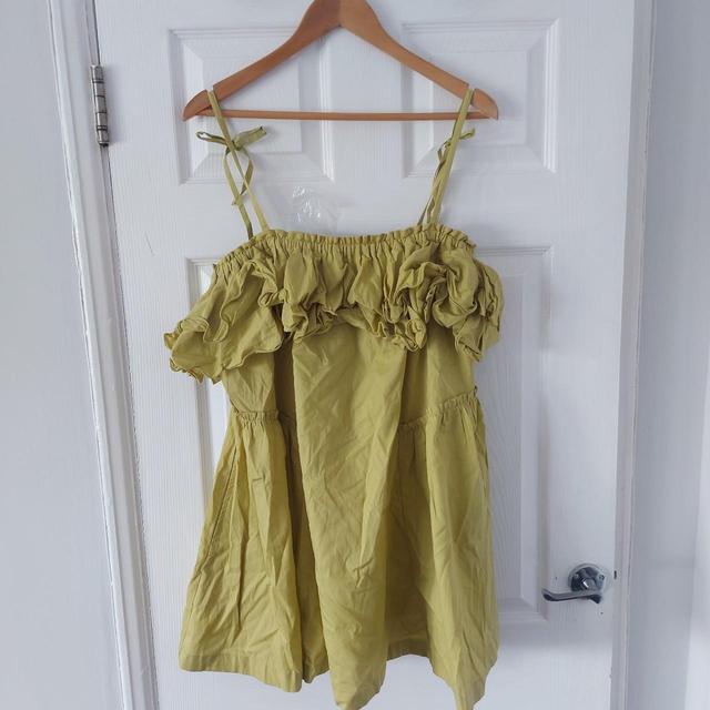 Free People Women's Babydoll Dress - Green - L on Productcaster.