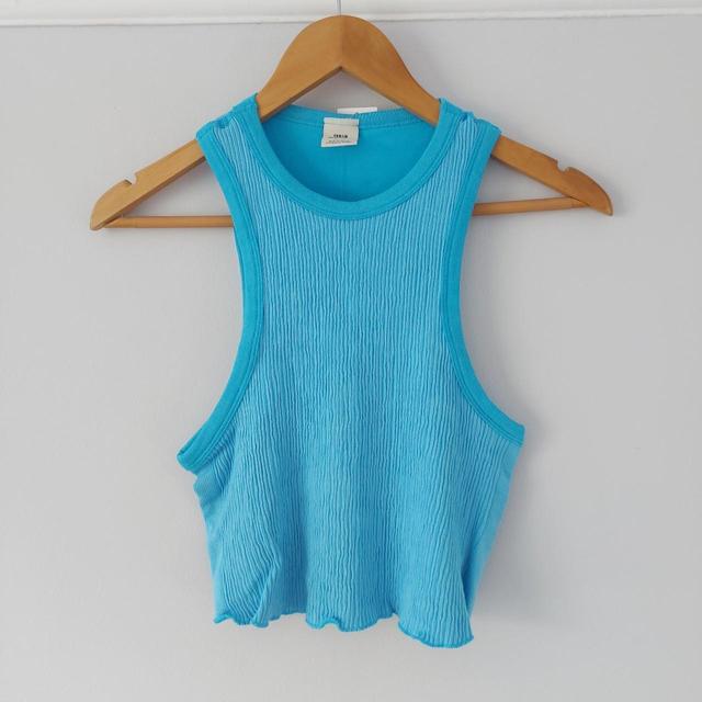 Urban Outfitters Women's Crop top - Blue - XL on Productcaster.