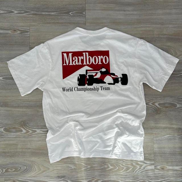 Marlboro Men's T-shirt - White - M on Productcaster.