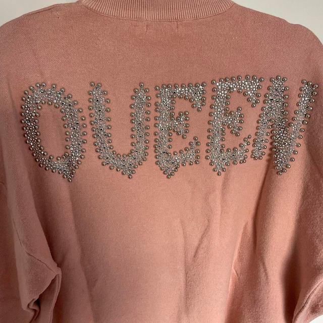 Custom Women's Jumper - Pink - One size on Productcaster.