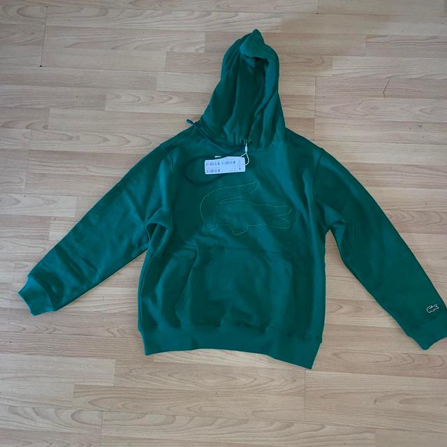 Lacoste Men's Hoodie - Green - S on Productcaster.