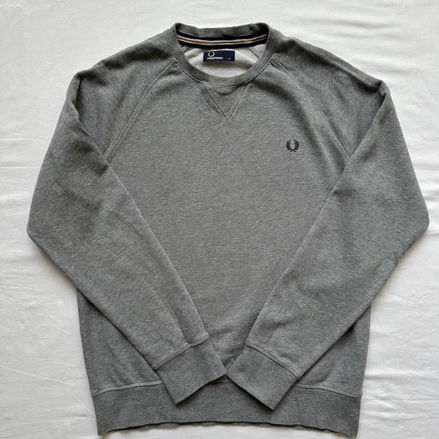 Fred Perry Men's Sweatshirt - Grey - M on Productcaster.