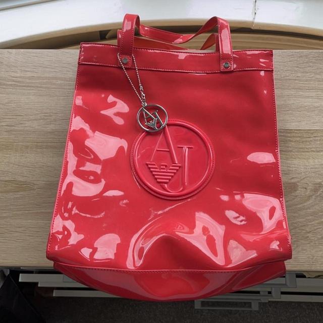 Armani Women's Shoulder bags - Red/Pink on Productcaster.