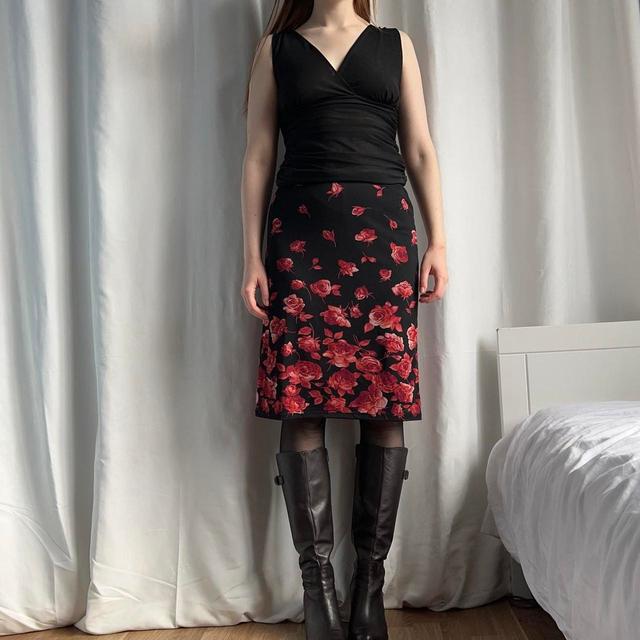 Vintage Women's Midi Skirt - Black - M on Productcaster.