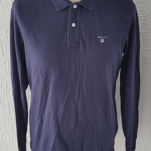 GANT Men's Polo shirt - Blue/Navy - M on Productcaster.