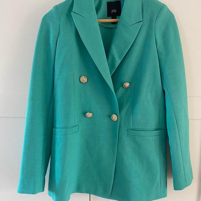 River Island Women's Tailored jacket - Green/Blue - UK 8 on Productcaster.