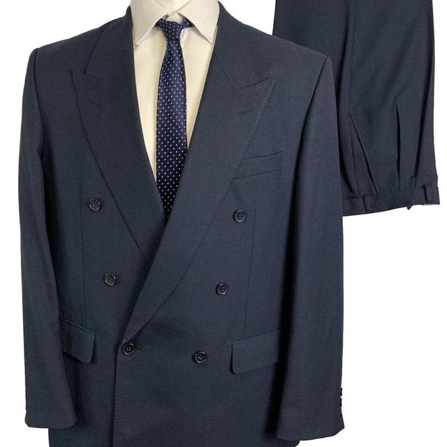 Preloved Men's Suit - Blue - XXL on Productcaster.