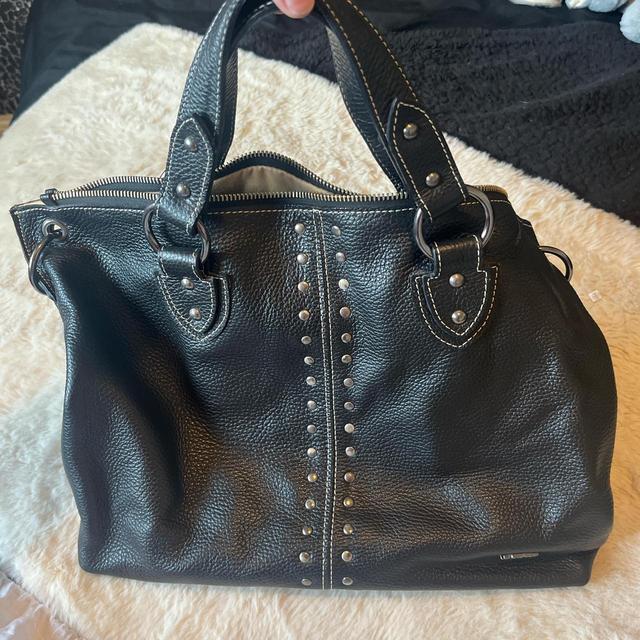 Vintage Women's Leather Bag - Black on Productcaster.