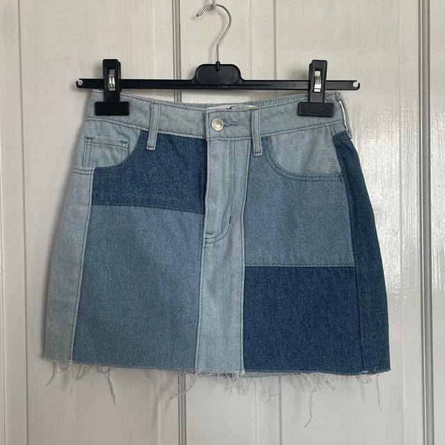 Hollister Co. Women's Skirt - Blue - UK 4 on Productcaster.