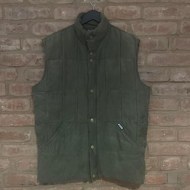 Puffa Men's Gilet - Green/Khaki - L on Productcaster.