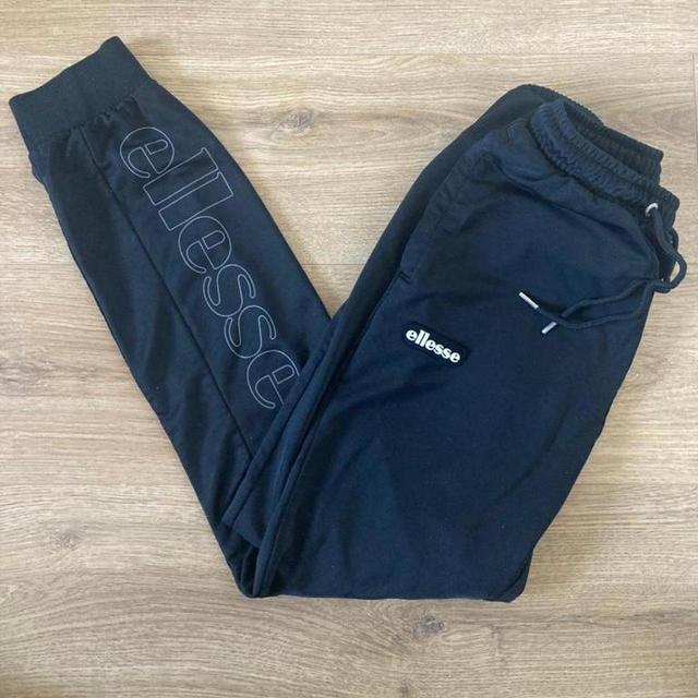 Ellesse Men's Trousers - Black/White - M on Productcaster.