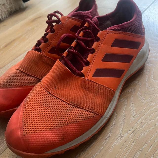 Adidas Men's Trainers - Orange/Black - UK 8.5 on Productcaster.