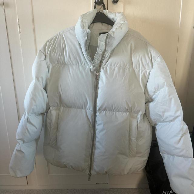 Zara Men's Puffer - White/Cream - M on Productcaster.