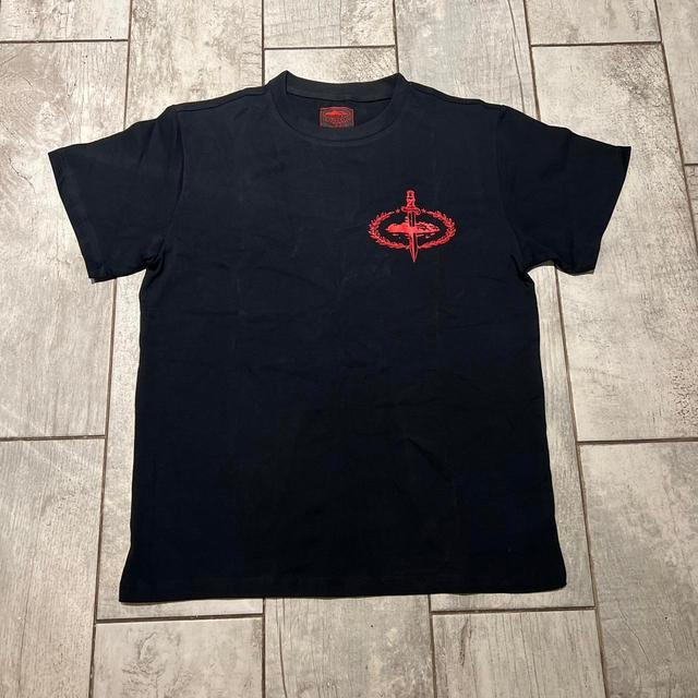 Corteiz Men's T-shirt - Black/Red - L on Productcaster.