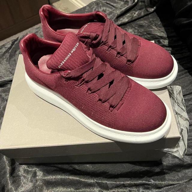 Alexander McQueen Men's Trainers - Burgundy/Red - UK 12 on Productcaster.