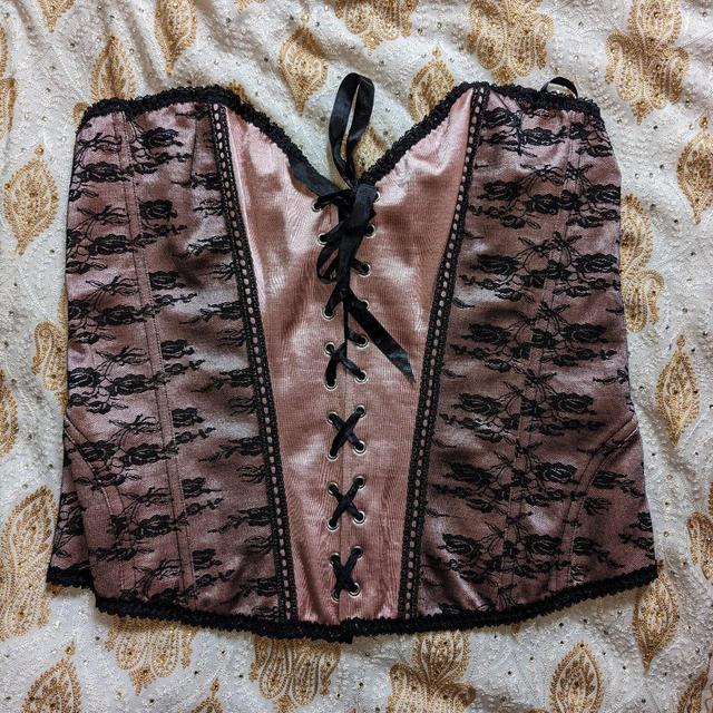 Women's Corset - Black/Pink - 14 on Productcaster.