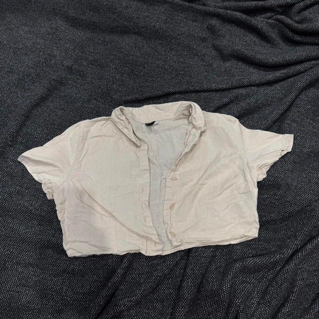 H&M Women's Shirt - Cream/White - 8 on Productcaster.