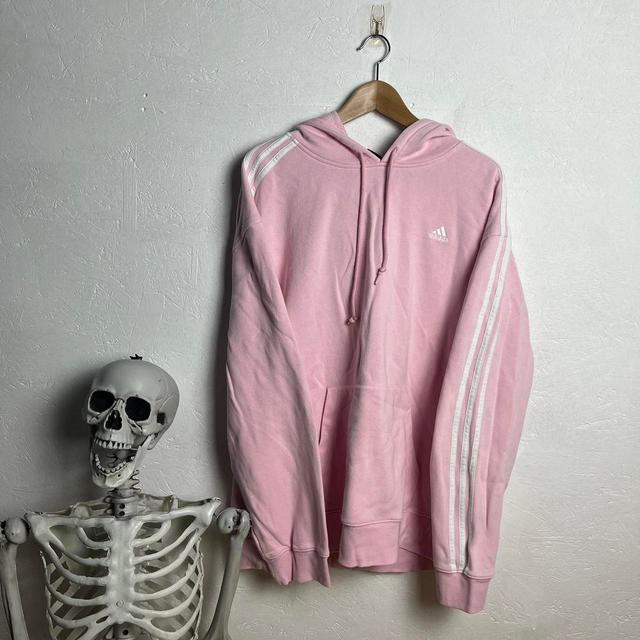 Adidas Women's Hoodie - Pink - XL on Productcaster.