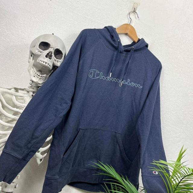 Champion Men's Hoodie - Navy/Blue - XL on Productcaster.