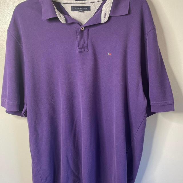 Tommy Hilfiger Men's Polo shirt - Purple - XXL on Productcaster.