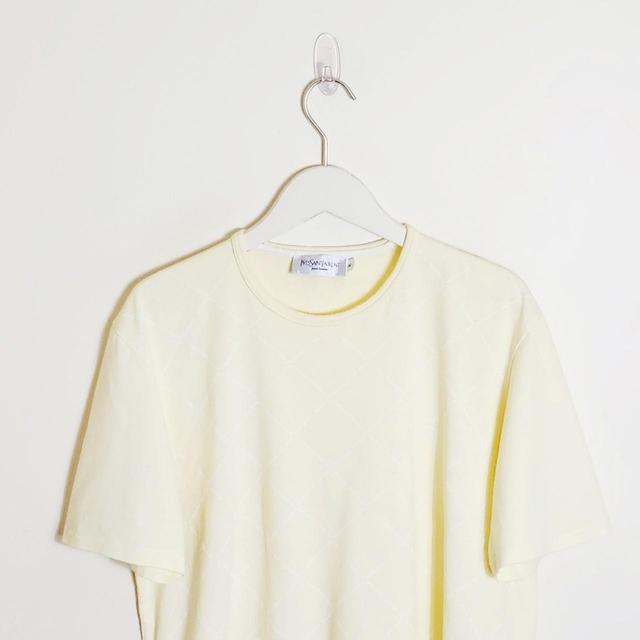 Yves Saint Laurent Men's T-shirt - Yellow - XXL on Productcaster.