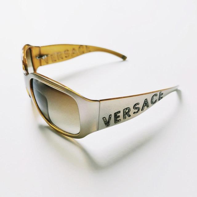 Versace Women's Oversized Sunglasses - Brown on Productcaster.