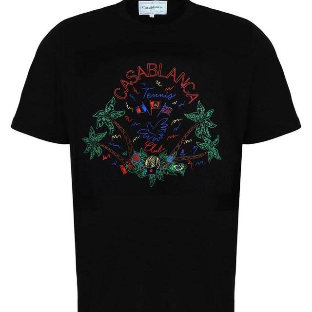 Casablanca Men's T-shirt - Black - L on Productcaster.