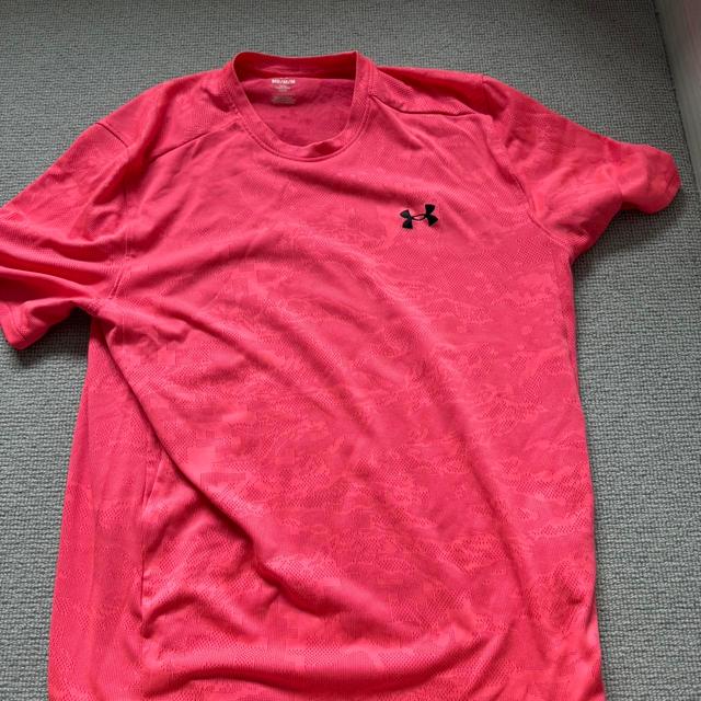 Under Armour Men's T-shirt - Pink - M on Productcaster.