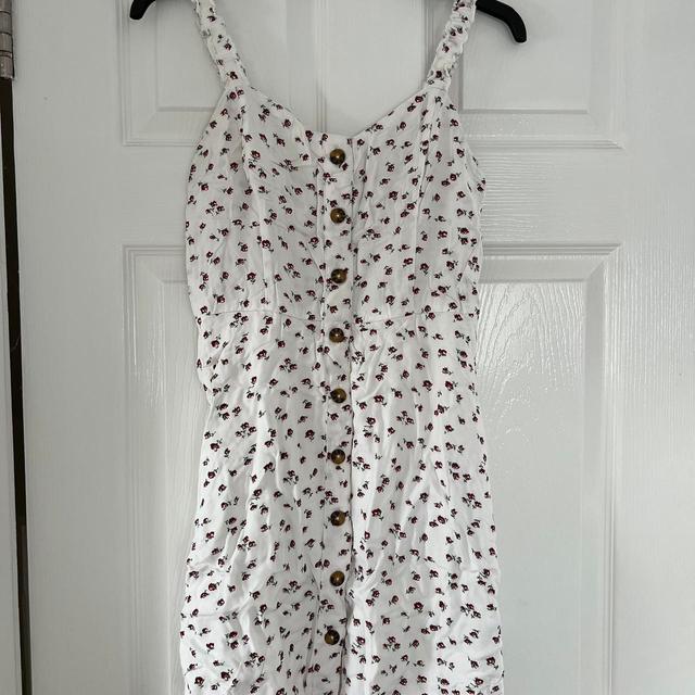 Hollister Co. Women's Slip Dress - White/Multi - XS on Productcaster.